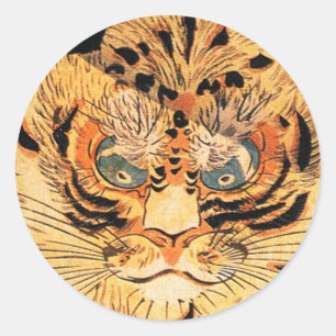 Etiquetas do tigre de Kuniyoshi