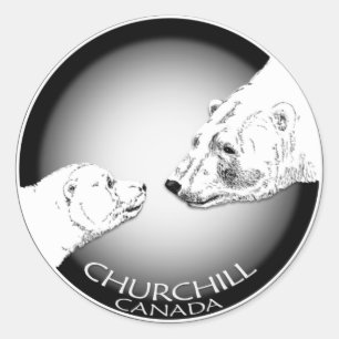 Etiquetas do urso de Churchill Canadá das