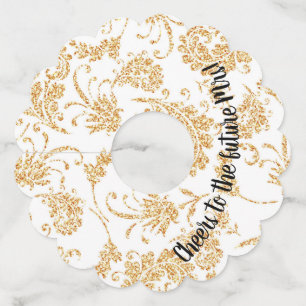 Etiquetas do vidro de vinho/chá de