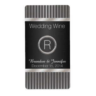 Etiquetas do vinho das cinzas chiques e do