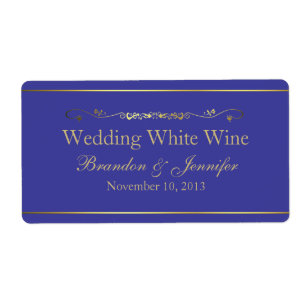 Etiquetas do vinho do casamento feito sob