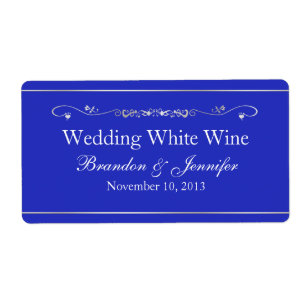 Etiquetas do vinho do casamento feito sob