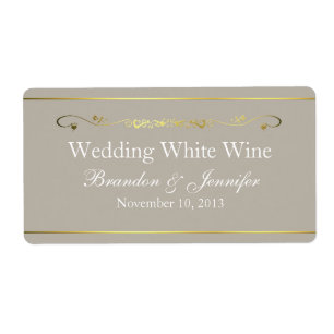 Etiquetas do vinho do casamento feito sob