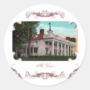 Etiquetas do vintage de Mount Vernon
