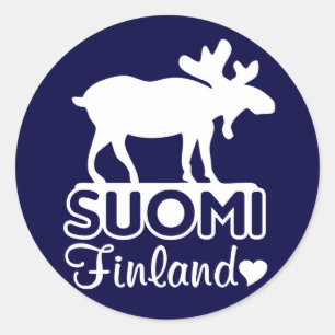 Etiquetas dos alces de Finlandia
