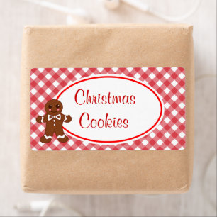 Etiquetas dos biscoitos do Natal do pão-de-espéc