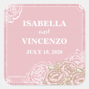 Etiquetas dos rosas da couve do vintage