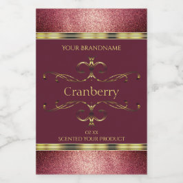 Etiquetas Douradas de produto com bordas brilhante