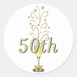 Etiquetas douradas do aniversário