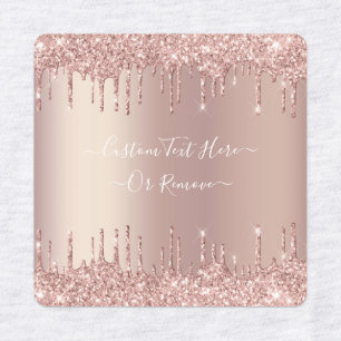 Etiquetas Drives Sparkle Luminter de Blush Dourado rosa - Se