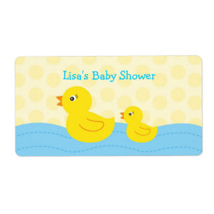 Etiquetas Ducky de borracha das etiquetas da