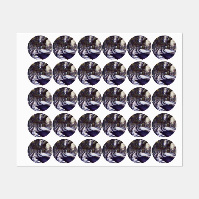 Etiquetas Dusting the Piano (Folha)