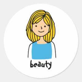 etiquetas e autocolantes de beleza