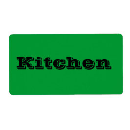 Etiquetas em Movimento para a Cozinha em Verde