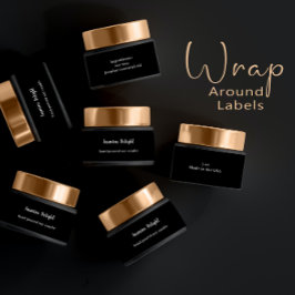 Etiquetas Empresa de produtos Na moda Black White Skincare
