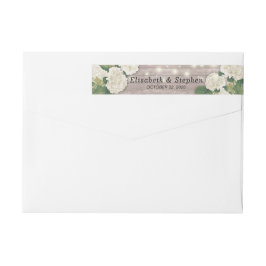 Etiquetas Endereço Caseiro Hydrangea Flower Wood String Ligh