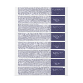 Etiquetas Endereço de devolução de Blu Doodle Natal Simples