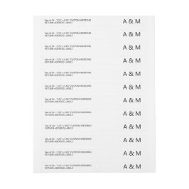 Etiquetas Endereço de devolução personalizada moderno 24 x T