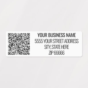 Etiquetas Endereço de nome comercial personalizado e etiquet