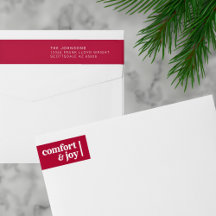 Endereço de Regresso Minimalista de Natal para Con