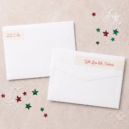 Etiquetas Endereço de Retorno de Natal Personalizado para Fa