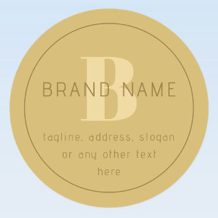 Etiquetas Endereço de Retorno Mínimo Dourado Estilizado Mode