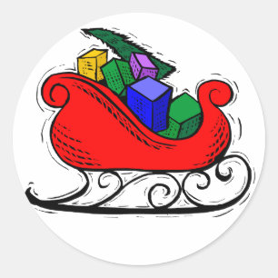 Etiquetas engomadas del diseño de la Navidad