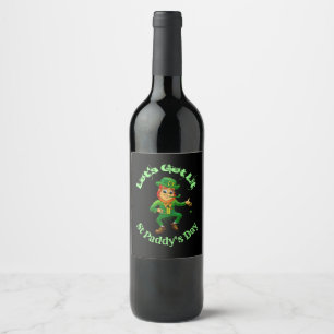 Etiquetas engraçadas do vinho do Dia de São