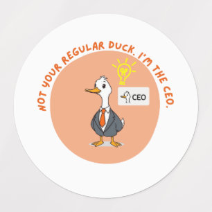 Etiquetas Engraçado CEO Duck
