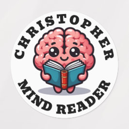 Etiquetas Engraçado Cód. Leitura Personalizada da Mente