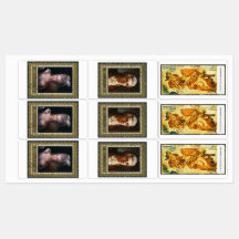 Envelope de Casamento com Selos Postais Vintage pa