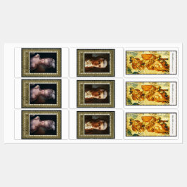 Etiquetas Envelope de Casamento de Carimbos Imprimíveis Vint