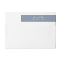 Envelope Endereço de Retorno Wrap Around - Azul Em