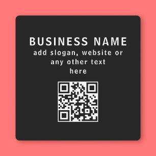 Etiquetas Enviar código QR ou logotipo Moderno Preto Imper