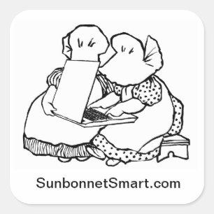 Etiquetas espertas de Sunbonnet grandes