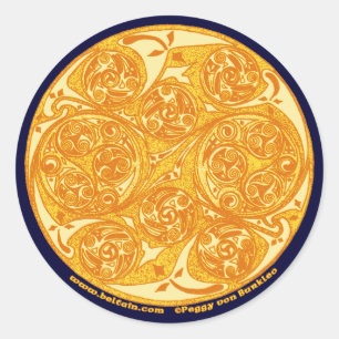 Etiquetas espirais celtas da arte, design #2 da