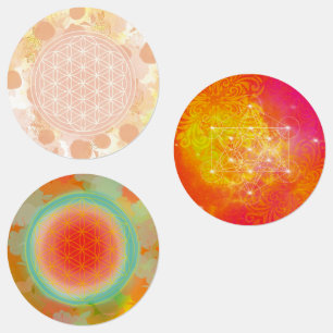 Etiquetas Étiquettes fleur de vie, géométrio sacrée, mand