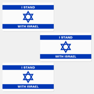 Etiquetas Eu mantenho-me junto a Israel sob a bandeira de Is