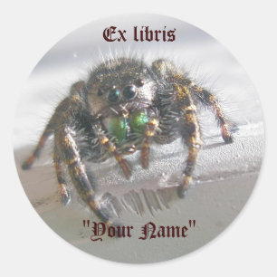 Etiquetas ex de salto dos libris da aranha de