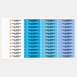 Etiquetas exibir nome personalizado e número de telefone, fe