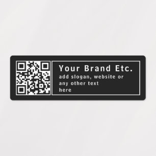Etiquetas Faça o Upload do seu código QR ou logotipo Água