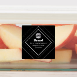 Etiquetas Faça o Upload do Seu Logotipo e Design de Texto Pe