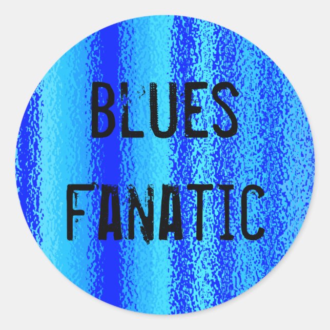 Etiquetas fanáticas de Blues (Frente)