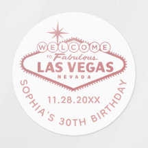 Favor Personalizado de Aniversário de Las Vegas, c