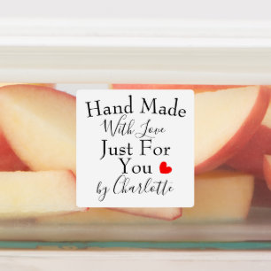 Etiquetas Feita À Mão Com Amor Apenas Para Você Personalizad
