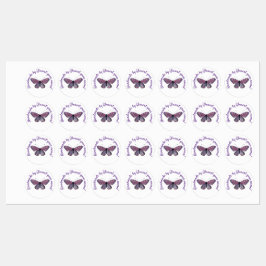 Etiquetas Feita à mão por sua borboleta roxa