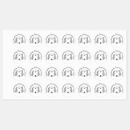 Etiquetas Feita à mão por você ama House Wreath Iron-On