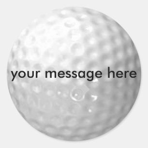 Etiquetas feitas sob encomenda da bola de golfe da