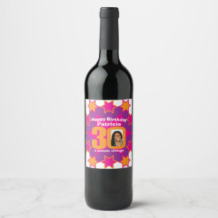 Etiquetas feitas sob encomenda do vinho da foto