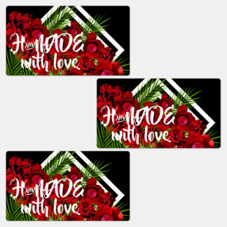 Etiquetas Feito à mão com LOVE